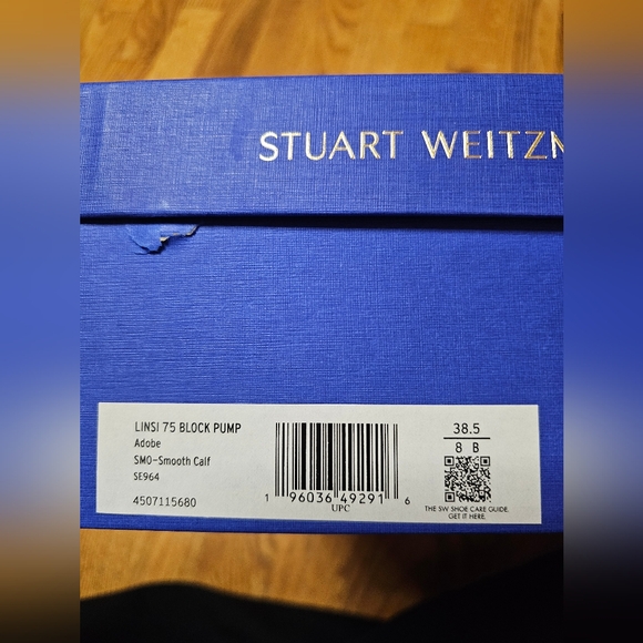 Stuart Weitzman Linsi 75 Block Heels Beight - Picture 8 of 8